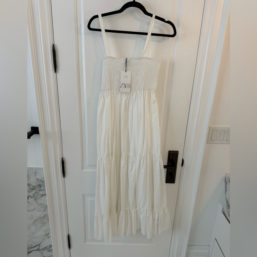 Zara white summer dress